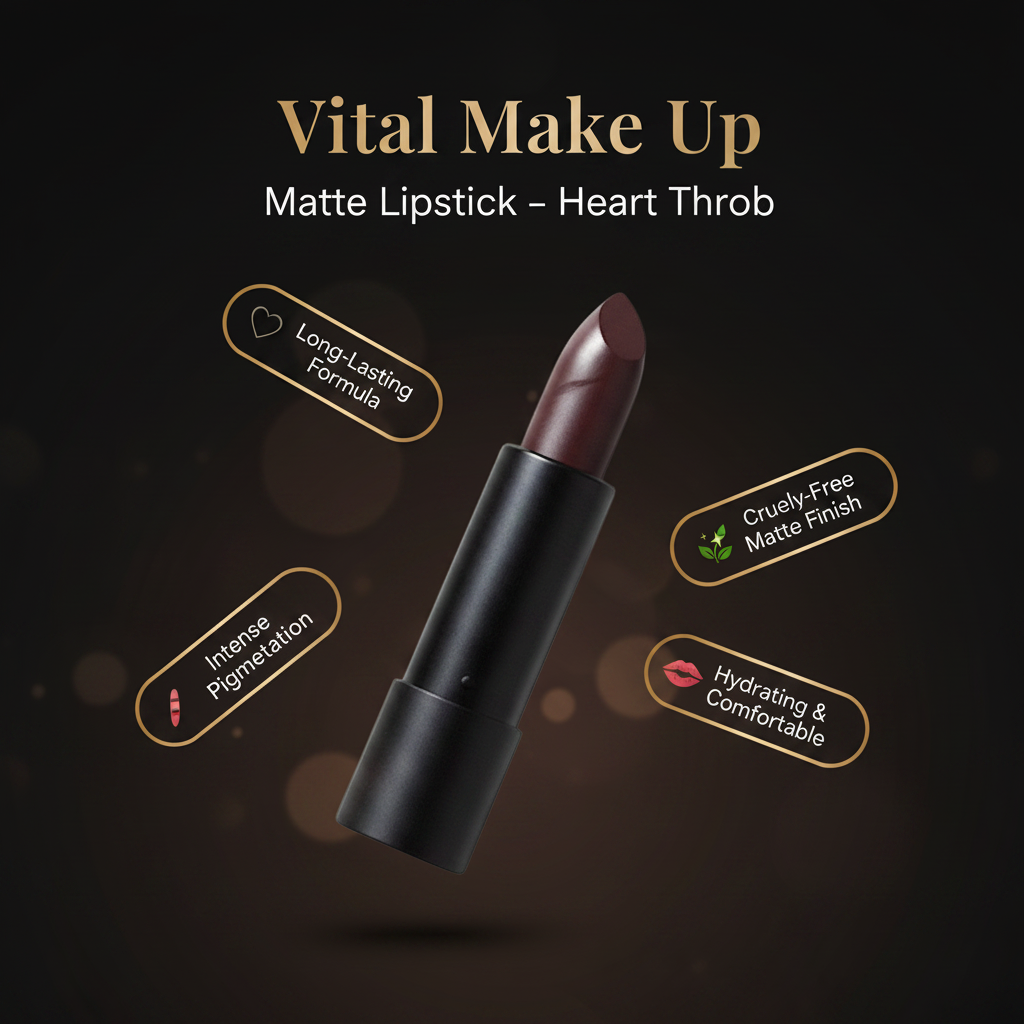 Matte Lipstick Heart Throb