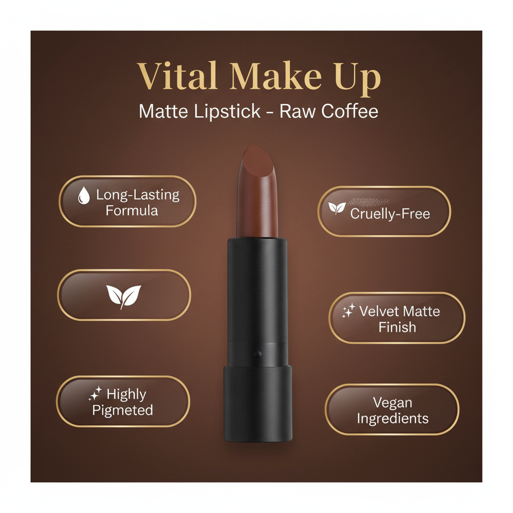 Matte Lipstick Raw Coffee