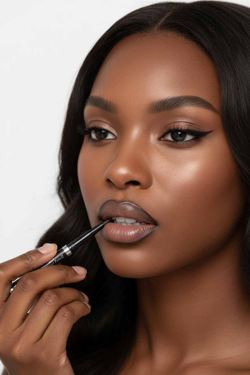 Twist Up Lip & Eyeliner Black