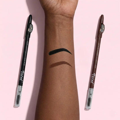 Eyebrow Sharpener With Round Brush Pencil