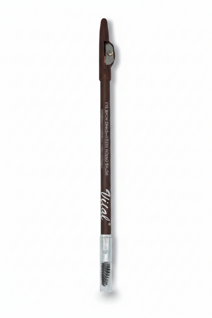 Eyebrow Sharpener With Round Brush Pencil