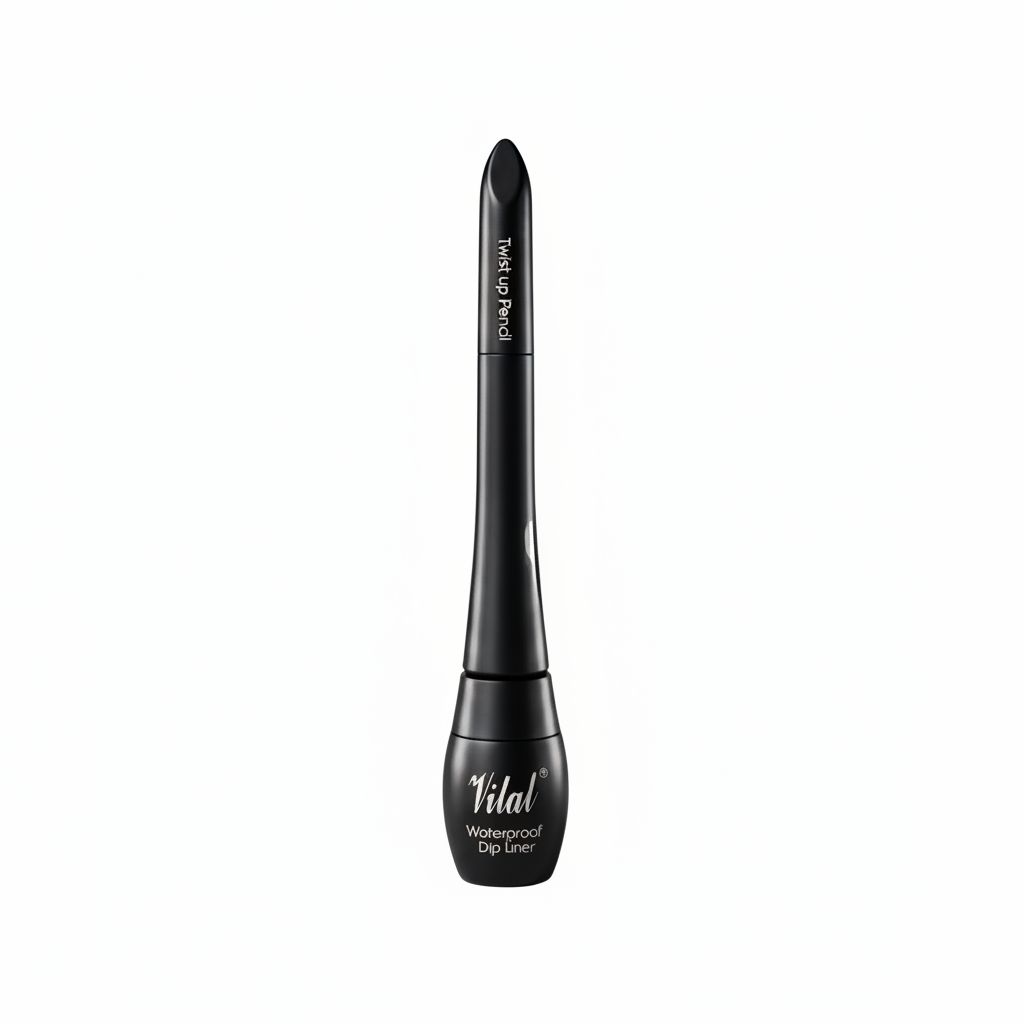 Vital Make Up 2IN1 Dip It Eyeliner & Twist-Up Pencil Black 
