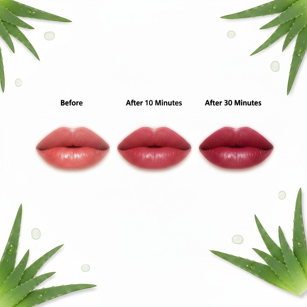 Aloe Vera Magic Lipstick Purple