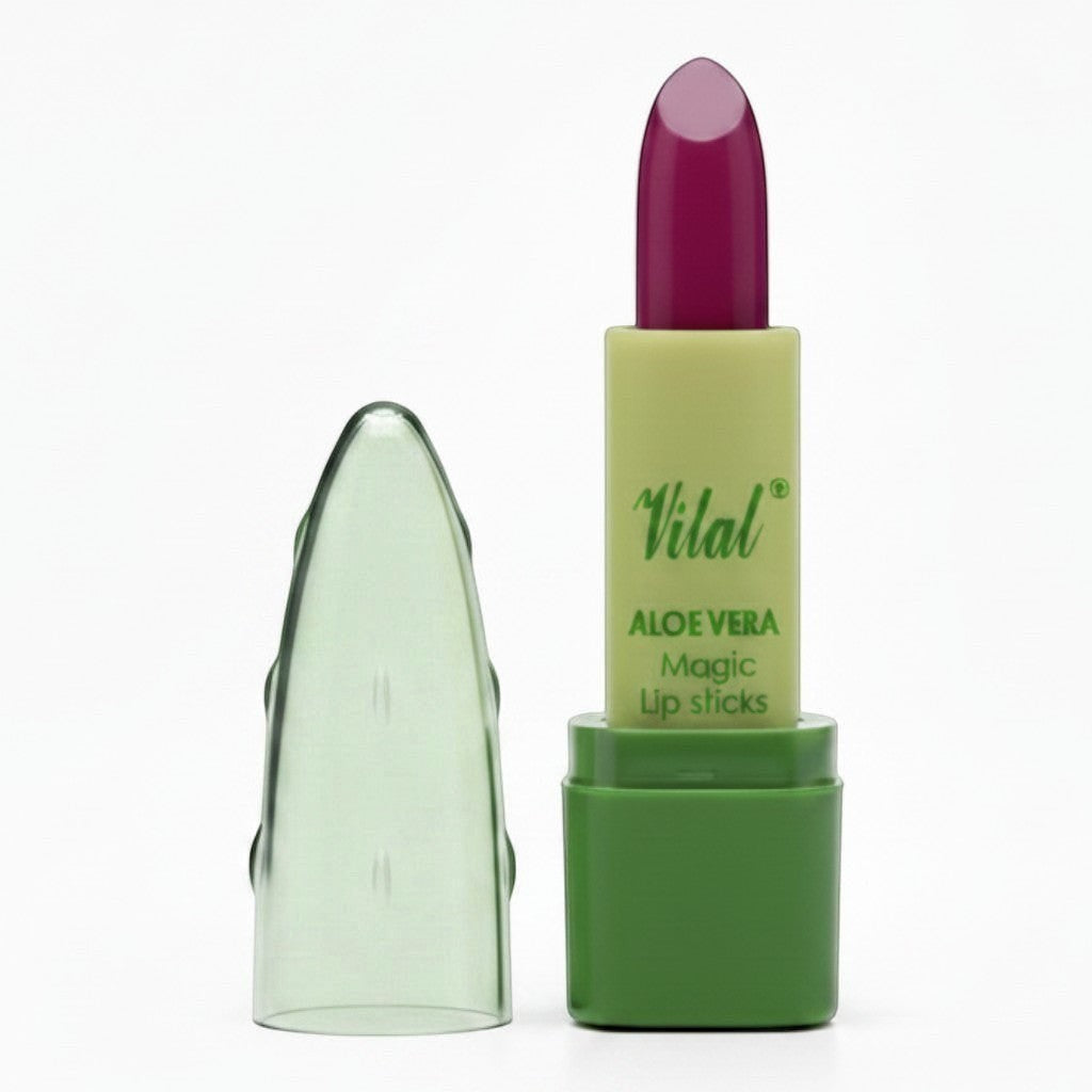 Aloe Vera Magic Lipstick Purple