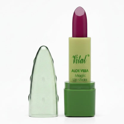 Aloe Vera Magic Lipstick Purple