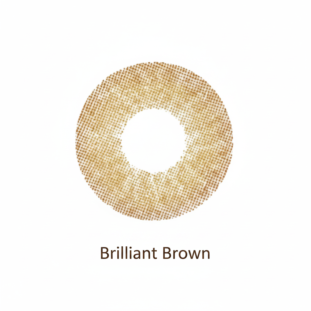 Brilliant Brown colour contact lens