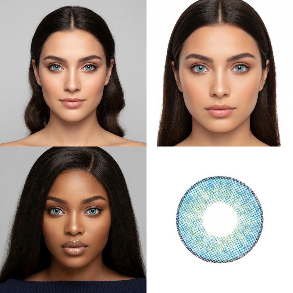 Caribbean Blue colour contact lens