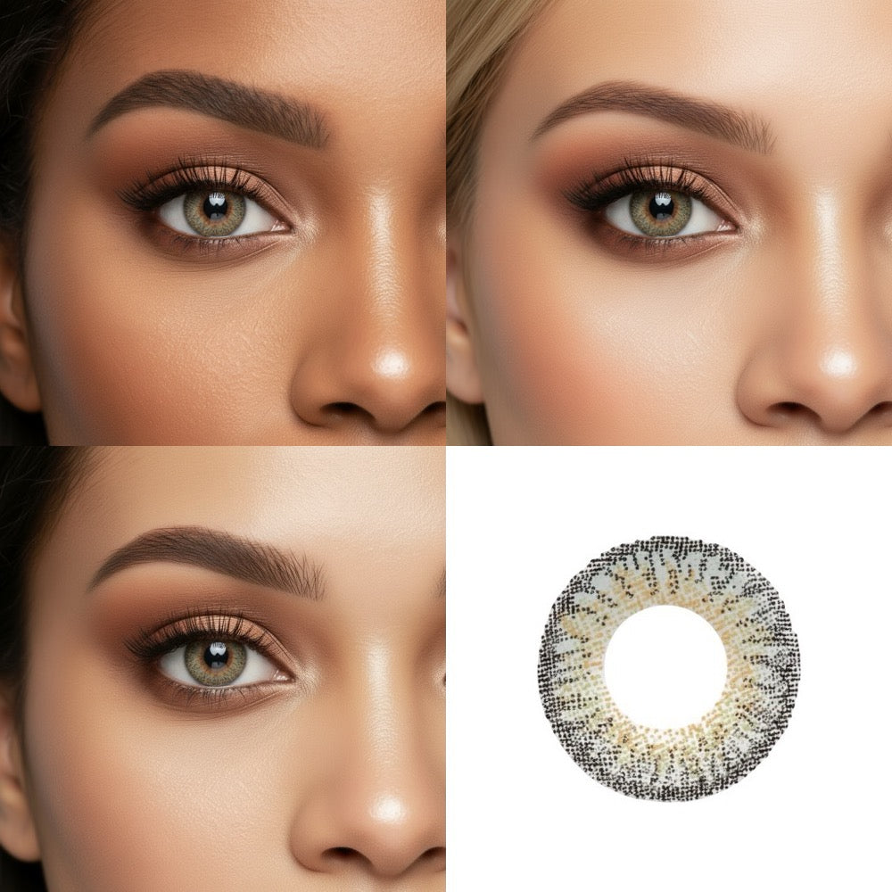 Charming Grey three tone contact lens