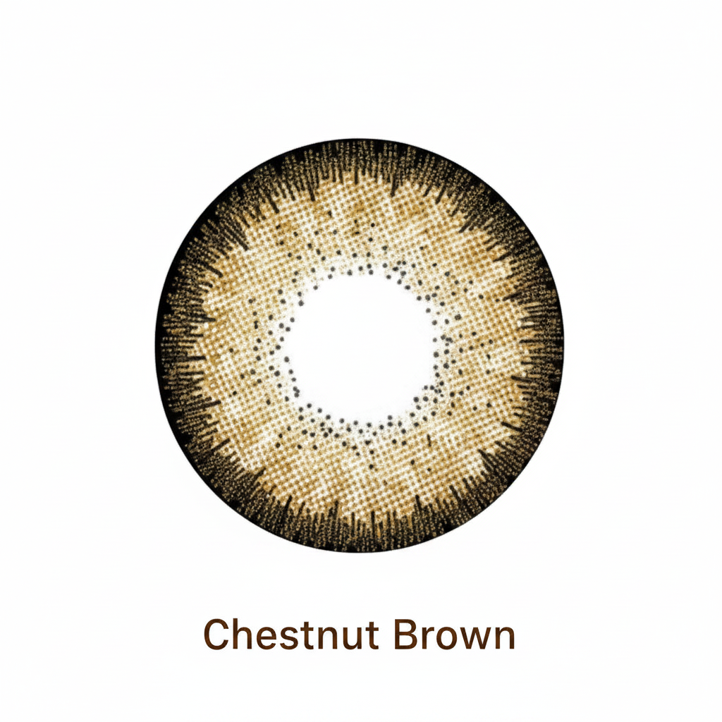 Chestnut Brown 3 Tone Contact Lens by Vital Premium