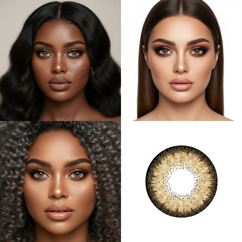 Chestnut Brown colour contact lens