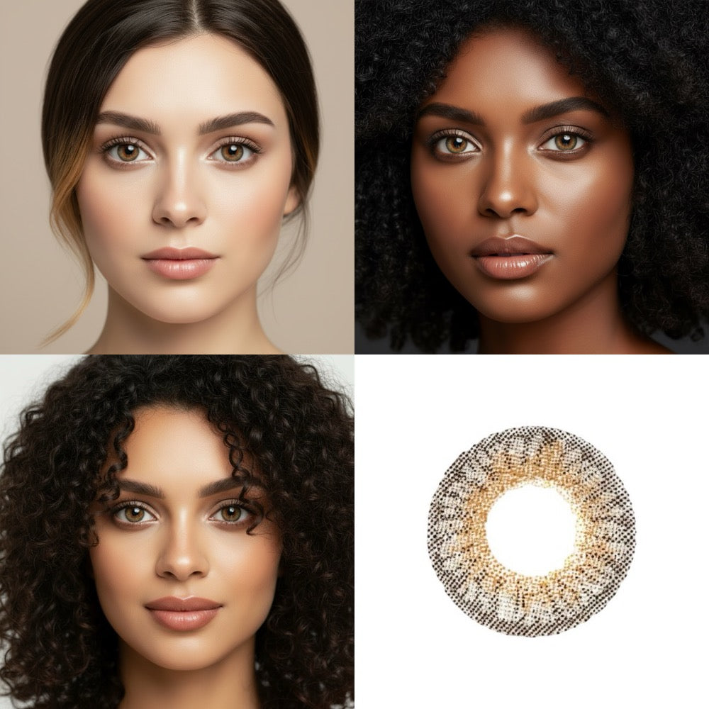 Chick Grey three tone contact lens