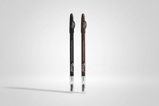 Eyebrow Sharpener With Round Brush Pencil