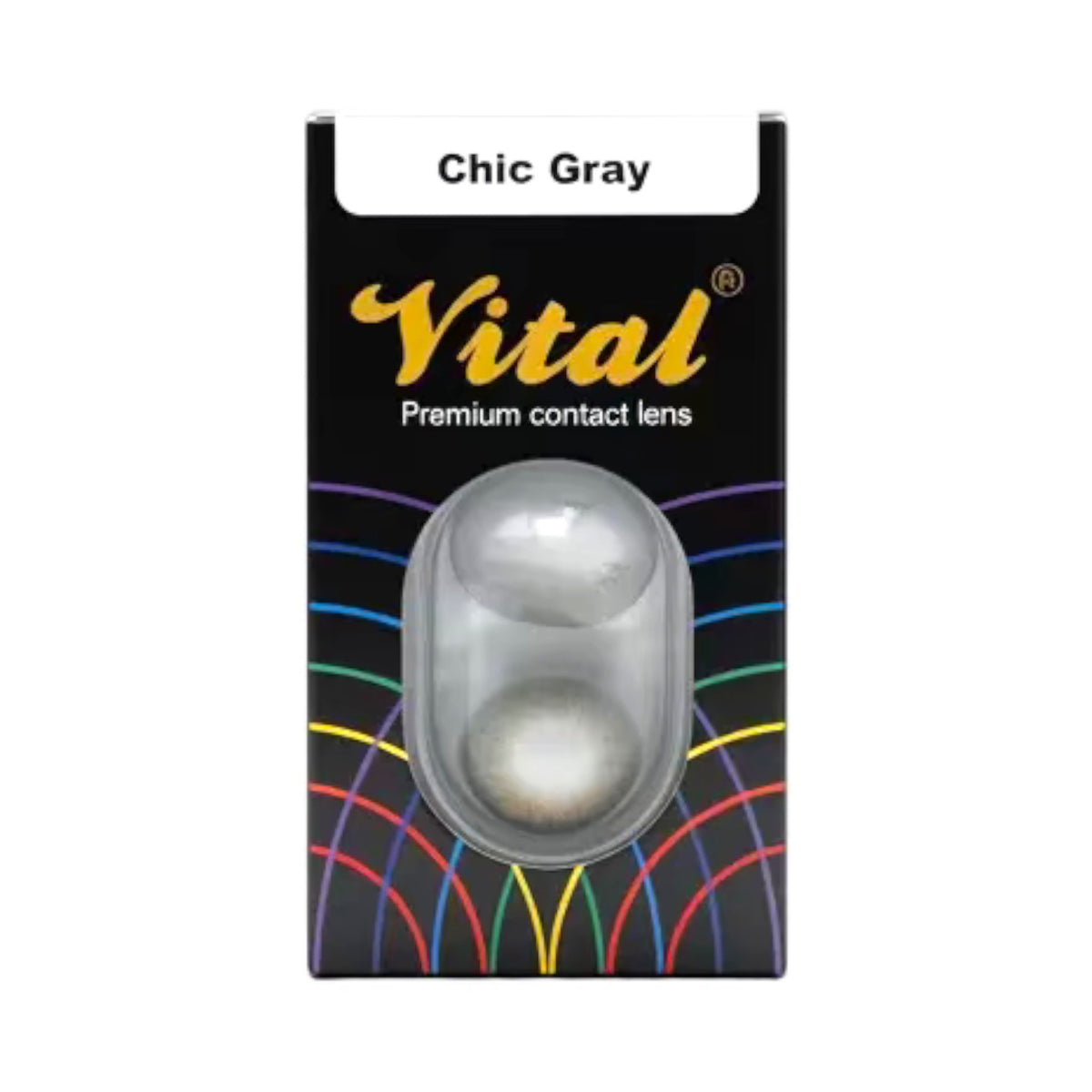 Grey 3 tone contact lens