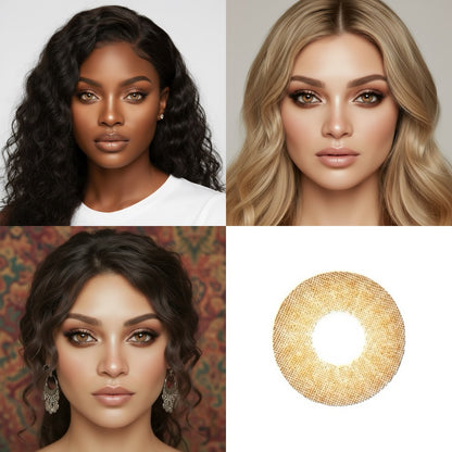 Hazel 2 Tone colour contact lens