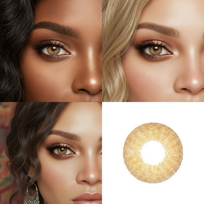 Hazel two tone colour contact lens