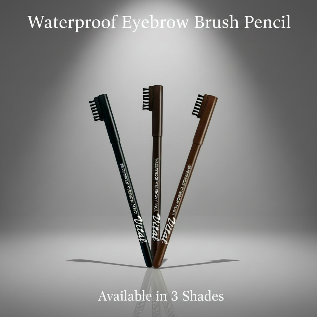 Waterproof Eyebrow Brush Pencil Black