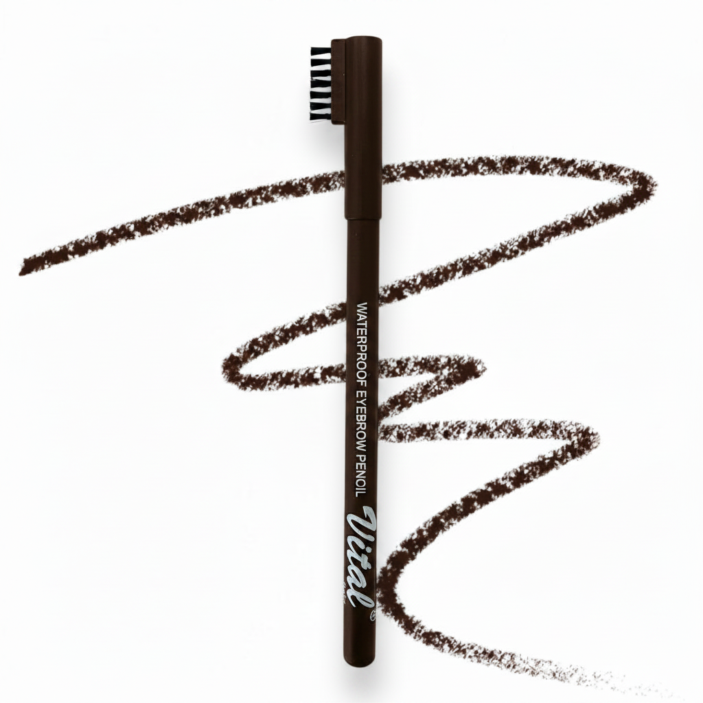 Waterproof Eyebrow Brush Pencil Dark Brown