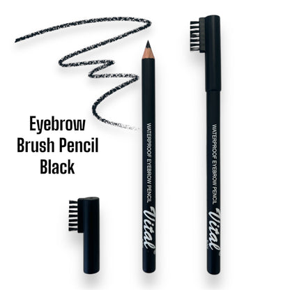 Waterproof Eyebrow Brush Pencil Black