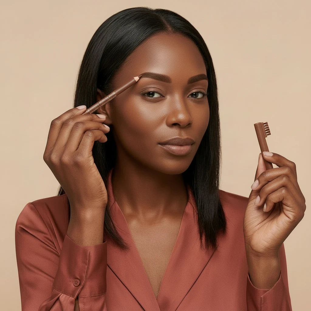 Waterproof Eyebrow Brush Pencil Brown