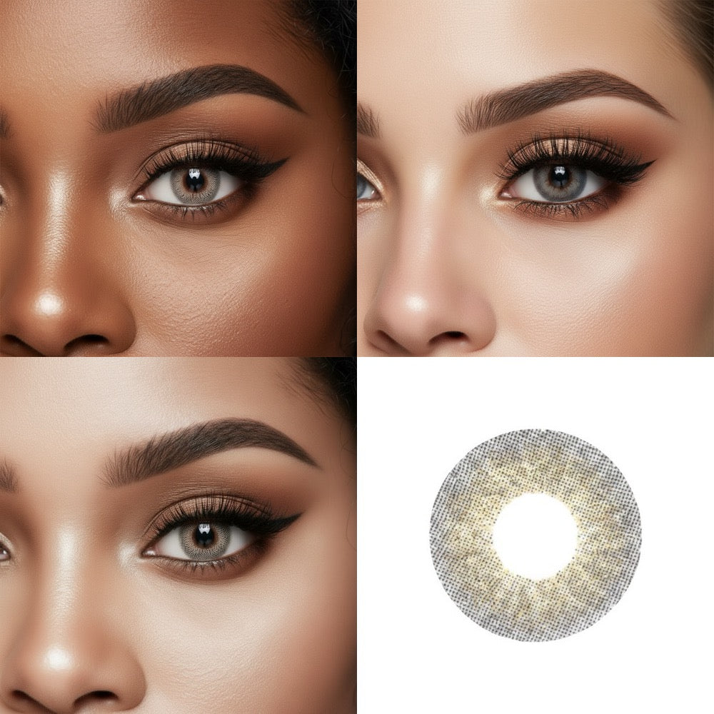 Marble Grey 2 Tone Contact Lens