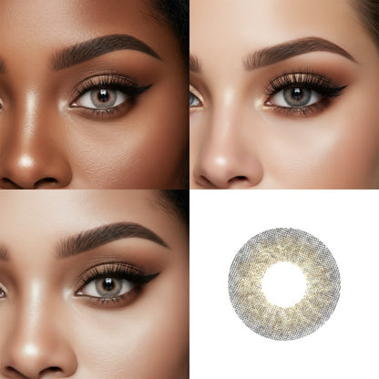 Marble Grey 2 Tone Contact Lens