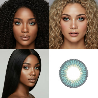 Marine Blue 3 Tone Contact Lens