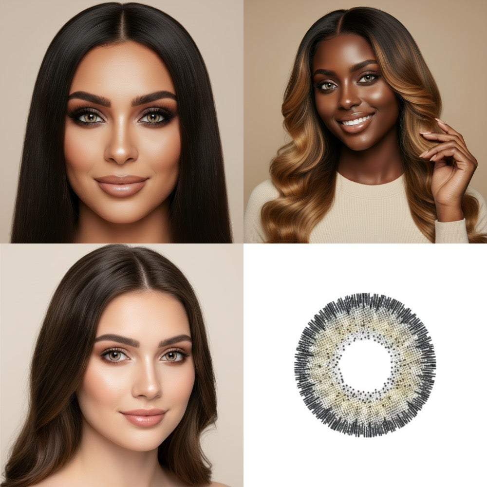 Sterling Grey 3 Tone Contact Lens