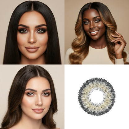 Sterling Grey 3 Tone Contact Lens