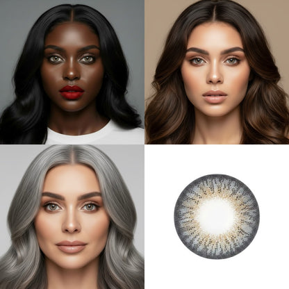 Secret Grey 3 Tone Contact Lens