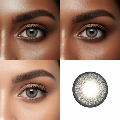 Satin Grey 3 Tone Contact Lens