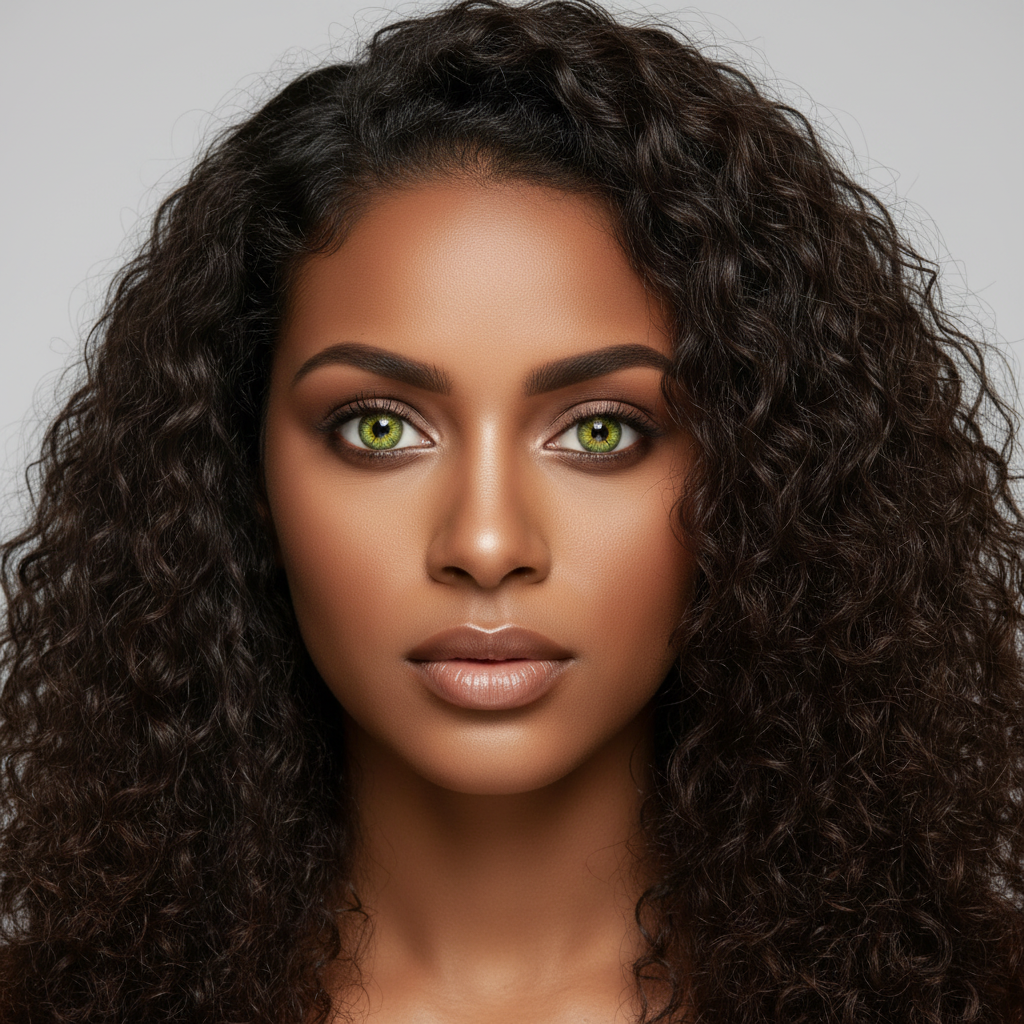 Pure Green 3 Tone colour contact lenses