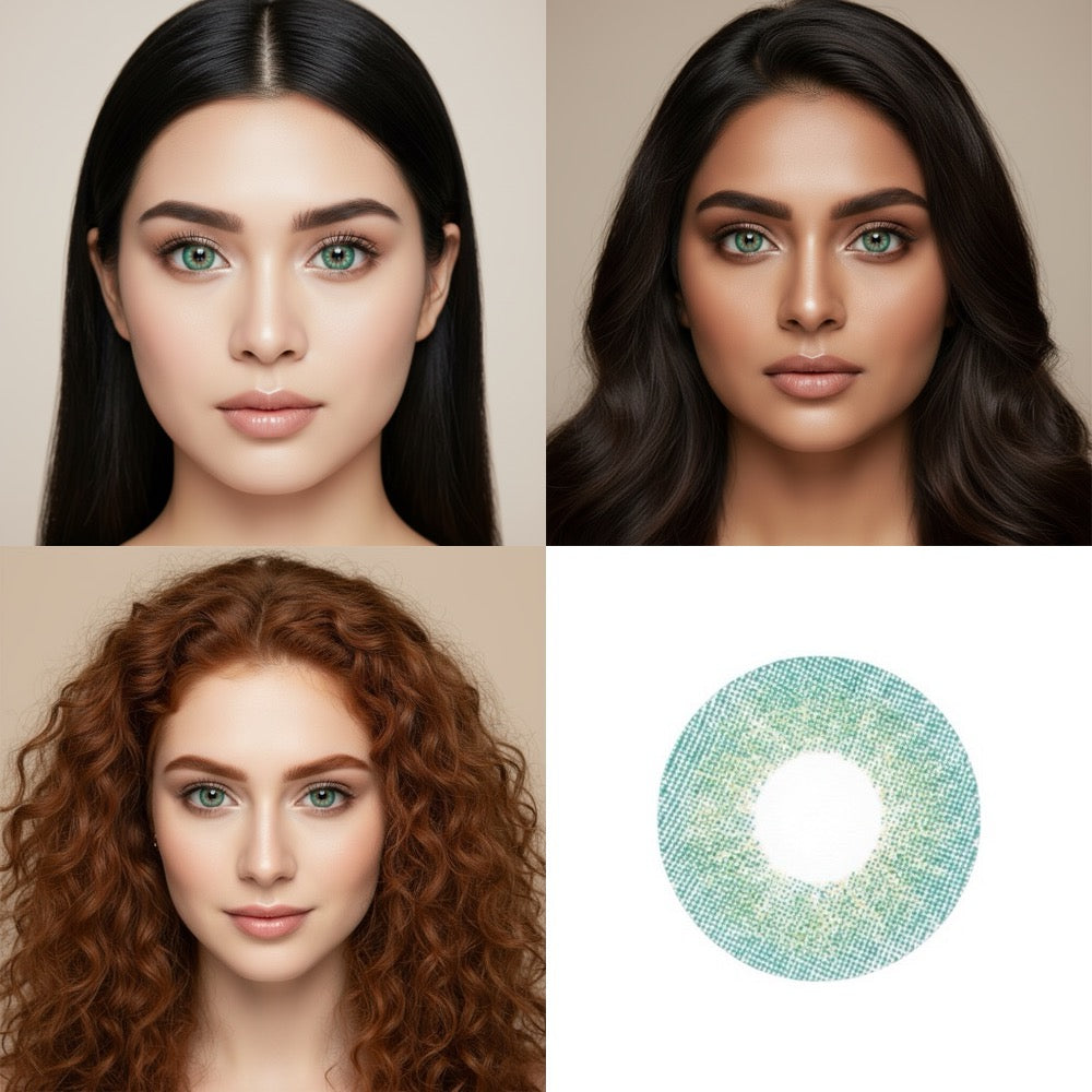 Sea Green colour contact lens