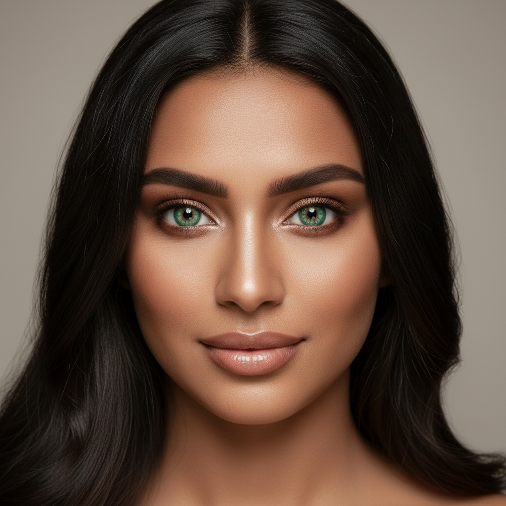 Sea Green green contact lens