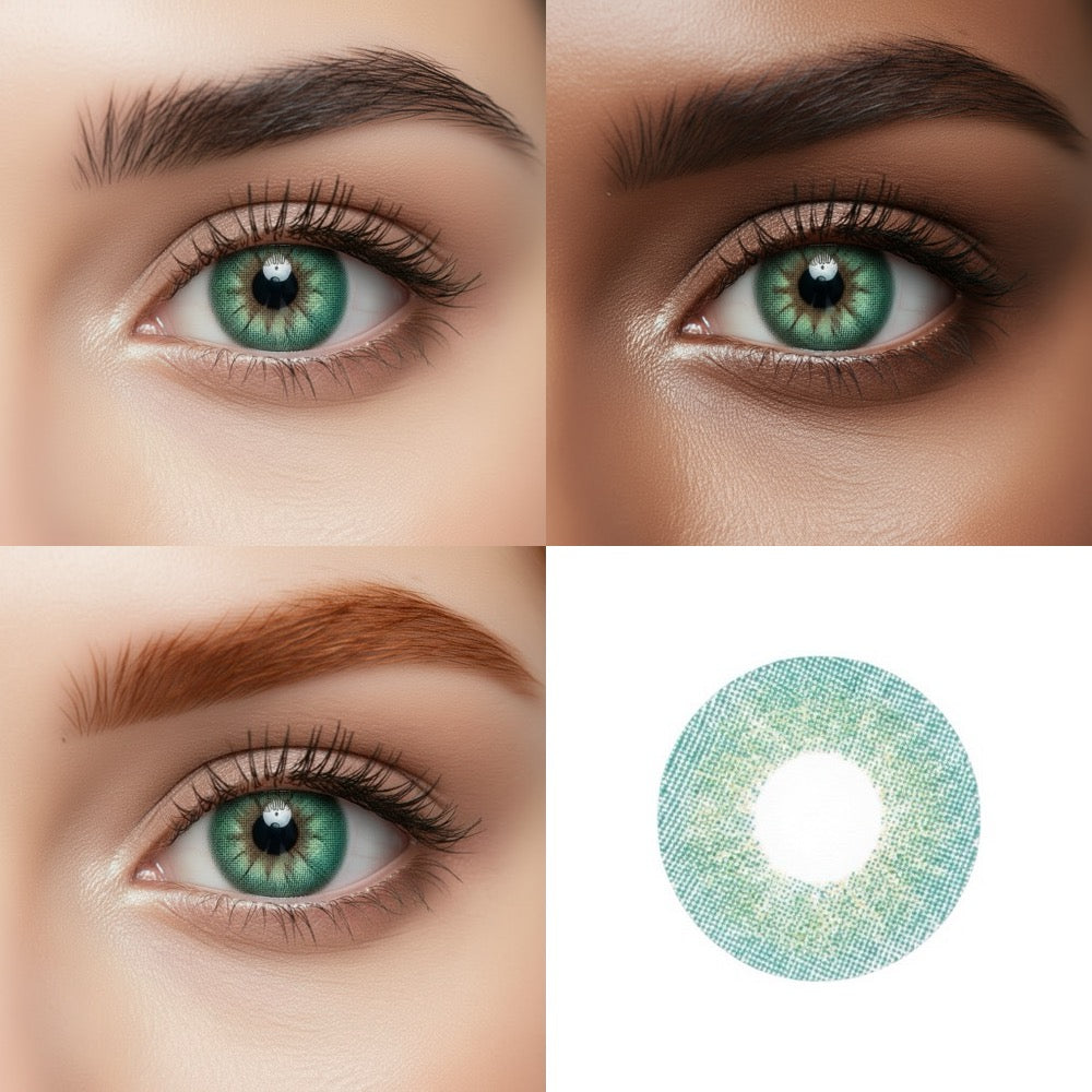 Sea Green two tone contact lens
