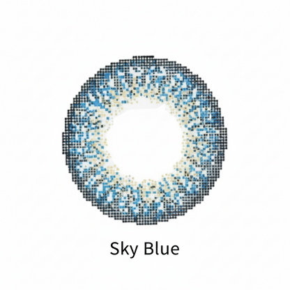 Sky Blue 3 Tone Contact Lens by Vital Premium
