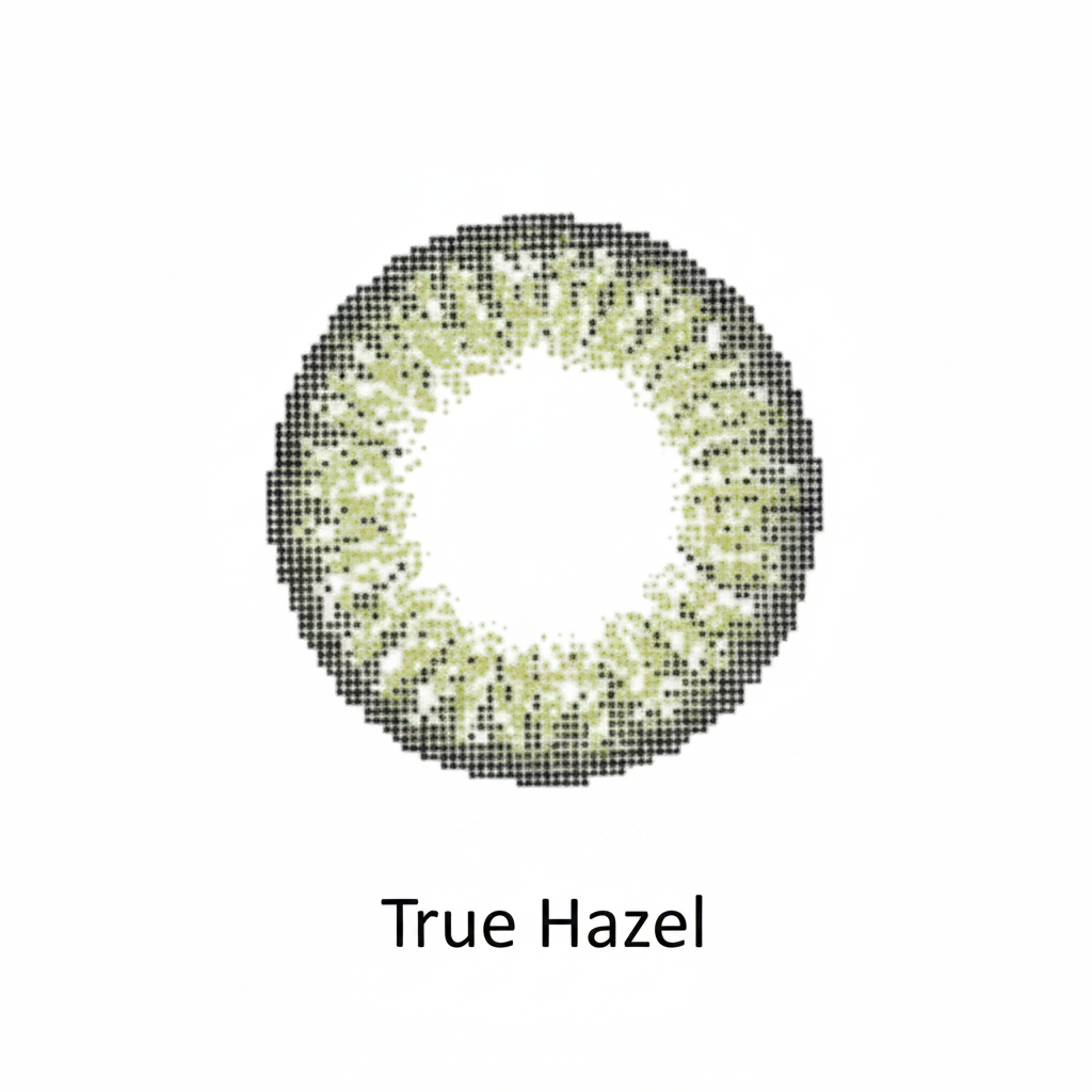 True Hazel three tone colour contact lens