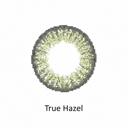 True Hazel three tone colour contact lens
