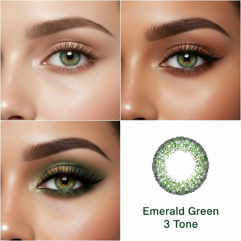 Emerald Green 3 Tone Contact Lens