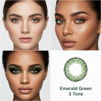 Emerald Green 3 Tone Contact Lens