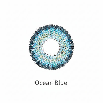 Ocean Blue 3 Tone Contact Lens