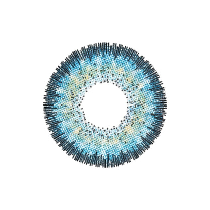 Ocean Blue 3 Tone Contact Lens