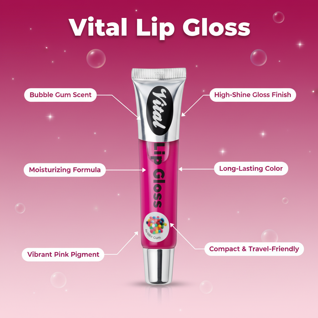 Lip Gloss Bubble Gum