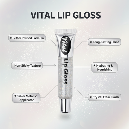 Lip Gloss Clear Glitter