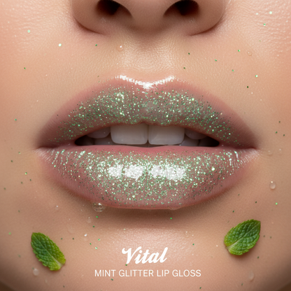 Lip Gloss Mint Glitter
