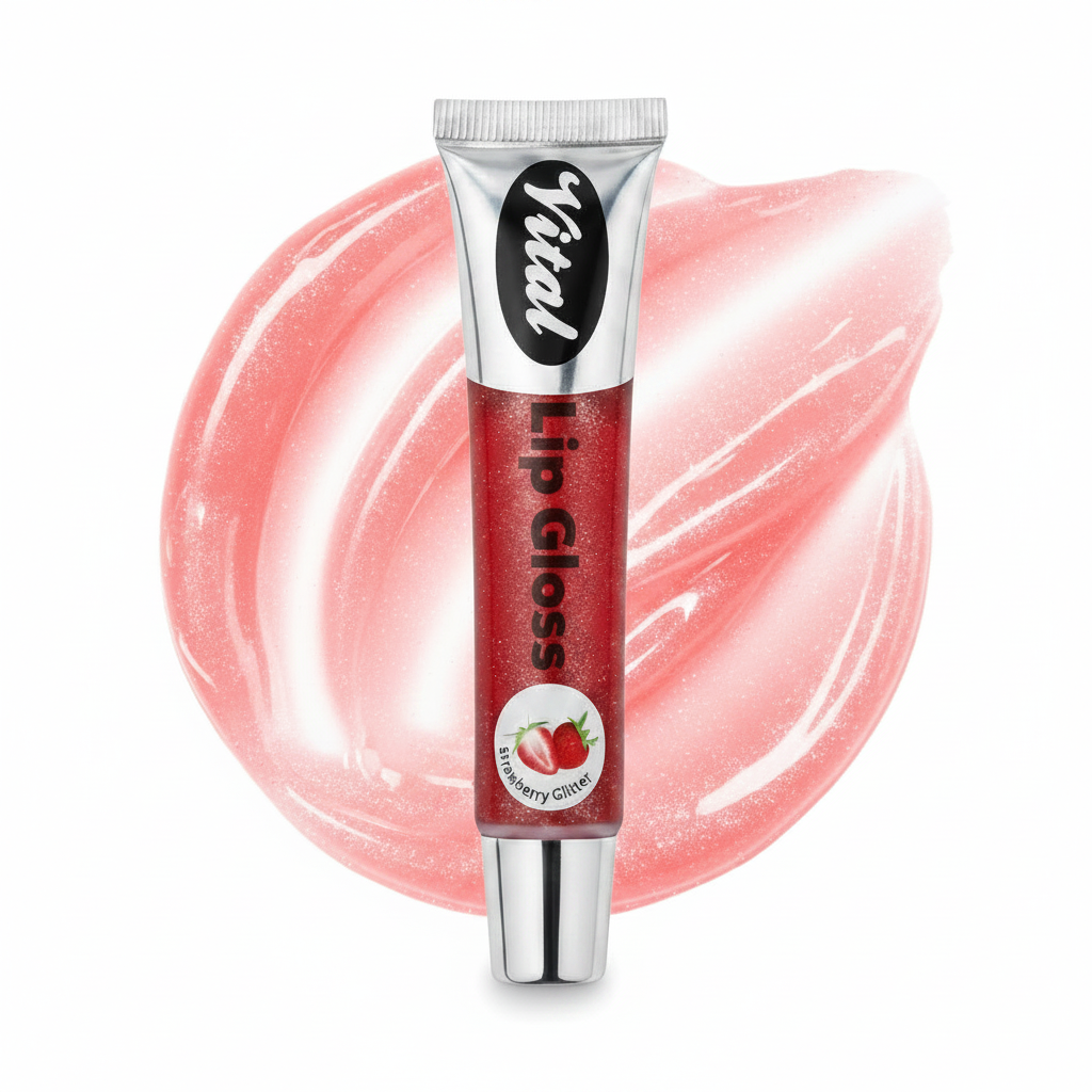 Lip Gloss Strawberry Glitter
