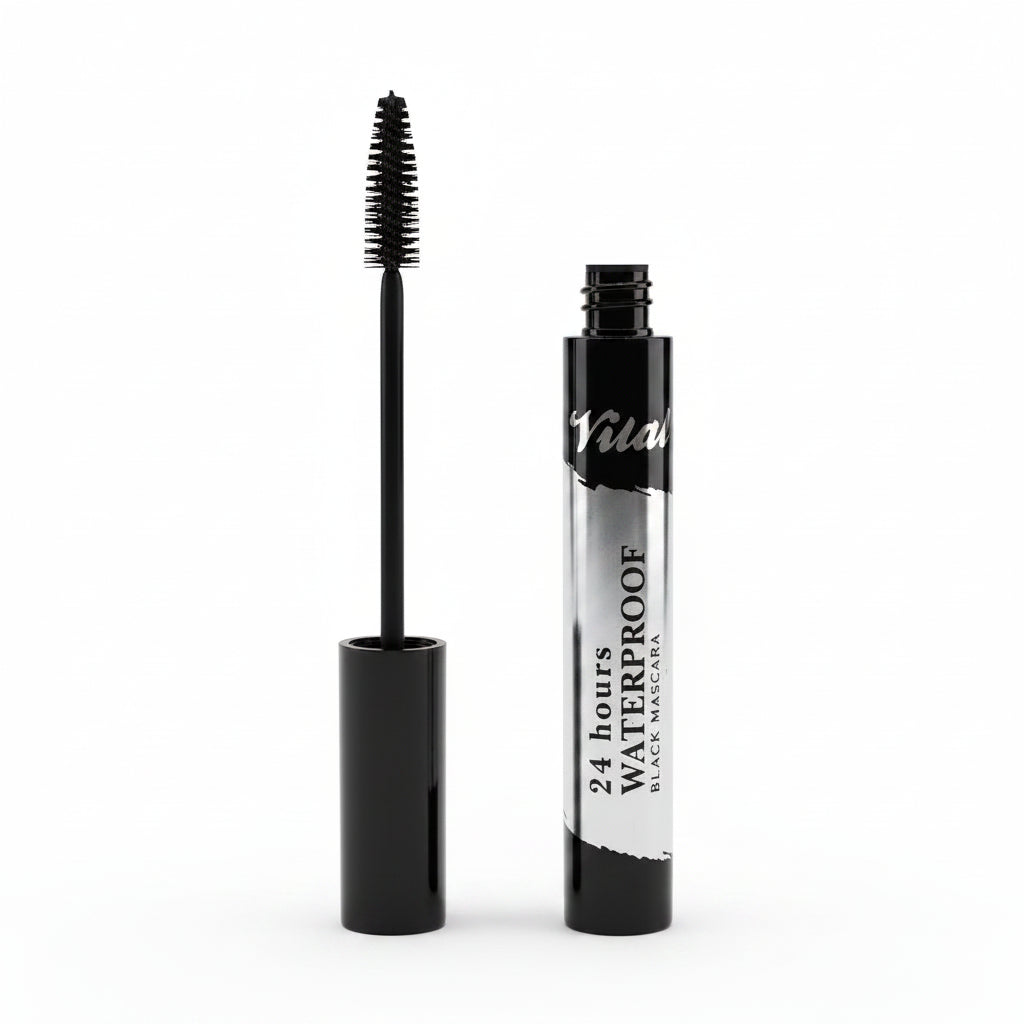 24 Hour Waterproof Black Mascara Super Lash