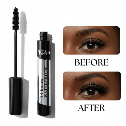 24 Hour Waterproof Black Mascara Super Lash