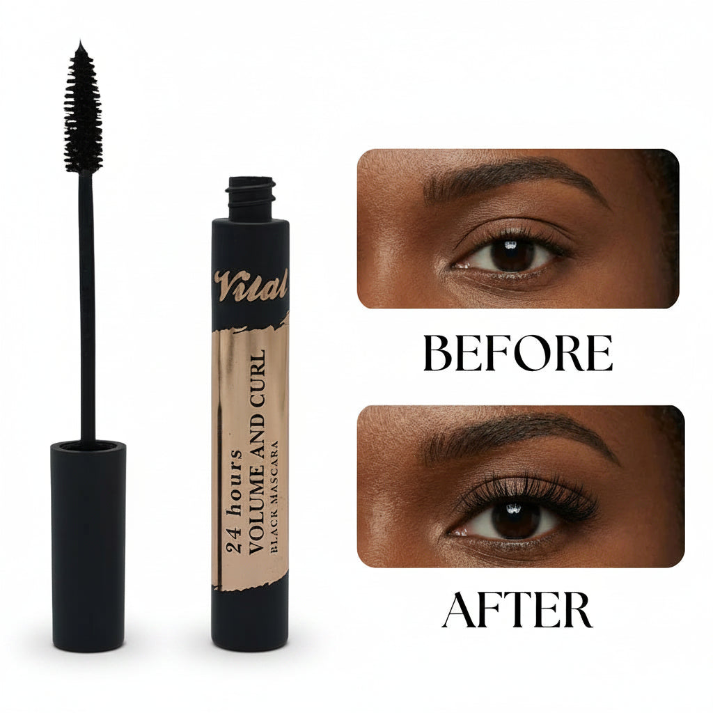 24 Hour Volume & Curl Black Mascara Super Lash