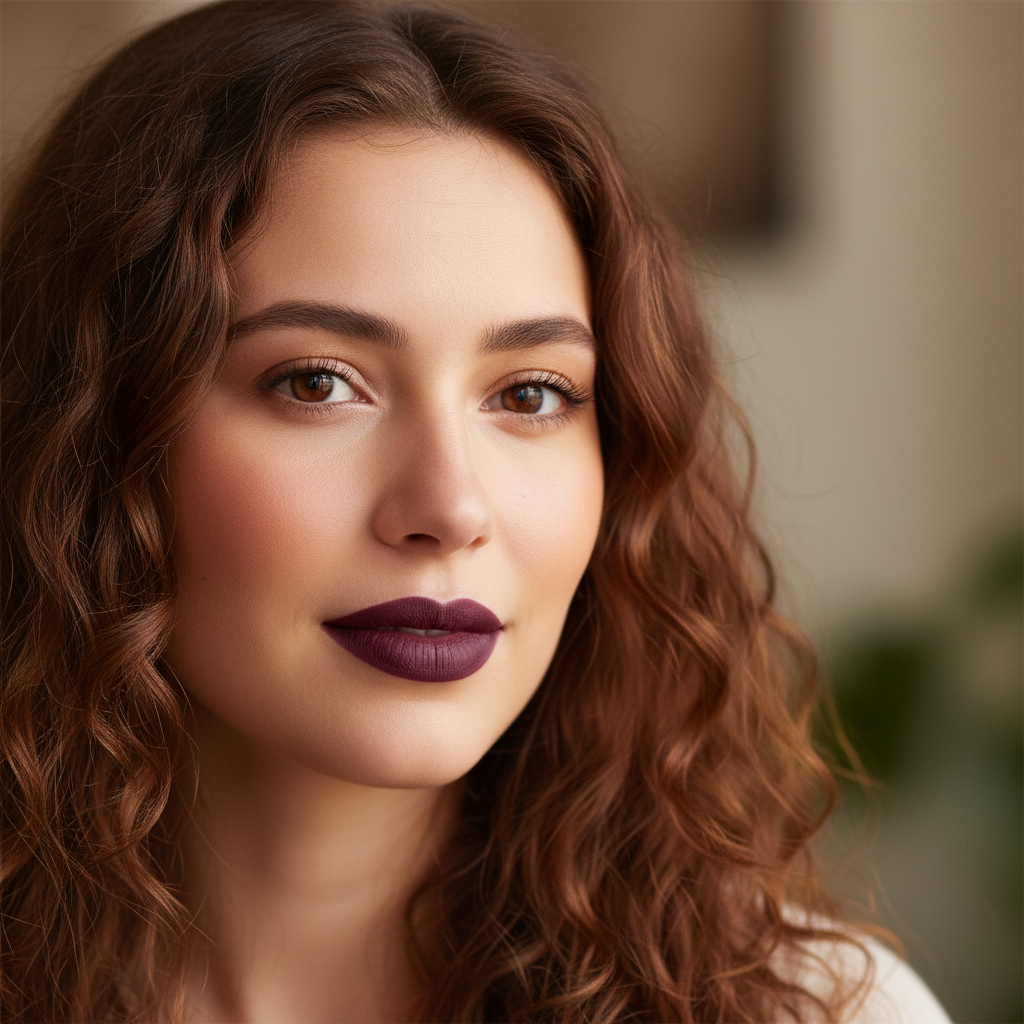 Matte Lipstick Dark Plum