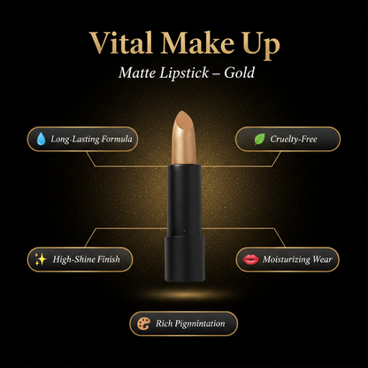 Matte Lipstick Gold